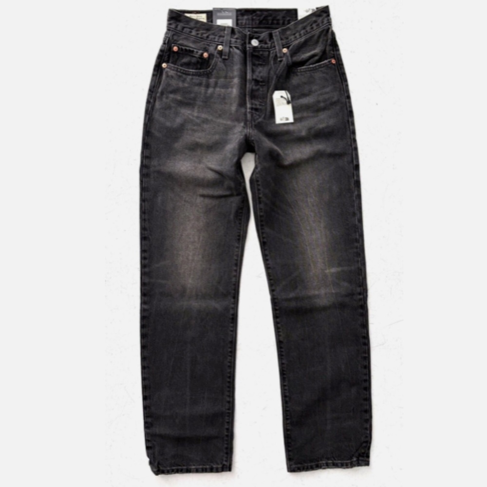 Levi's Premium A19590022 Nwt 501 90's Stitch School Faded Black Jeans 27 x 32